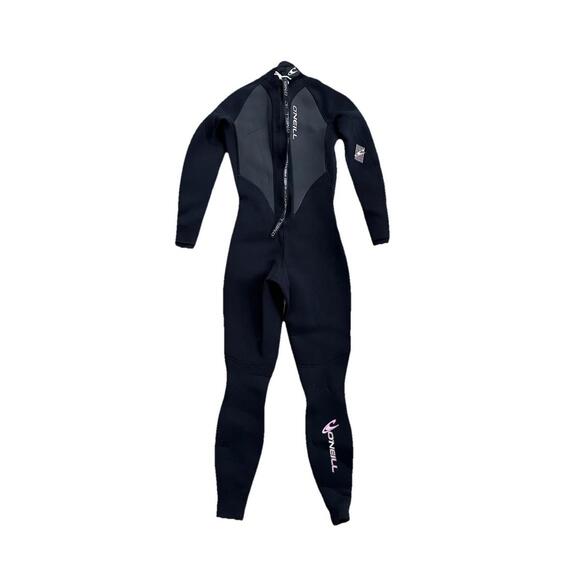 O'Neill Other - O'Neill Womens Full Wetsuit Size 6 Reactor 3:2 Black Pink Long Sleeve EUC